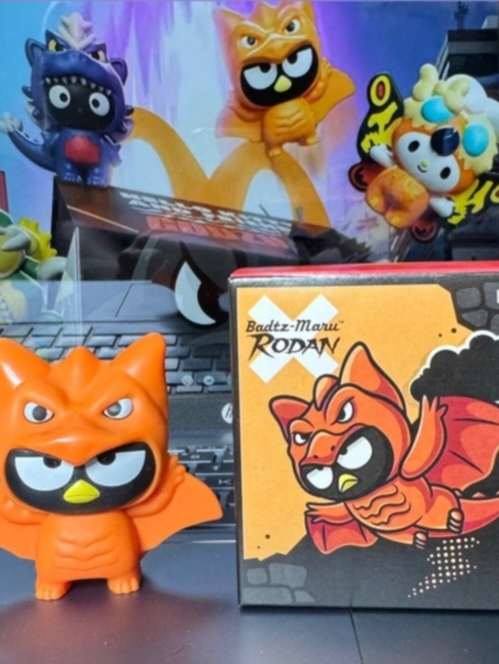 McDonald’s Hello Kitty x Godzilla Badtz Maru Rodan Happy Meal Toy – NEW